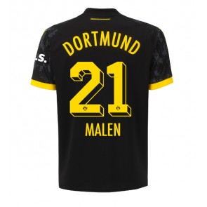 Borussia Dortmund Donyell Malen #21 Udebanetrøje 2023-24 Kort ærmer